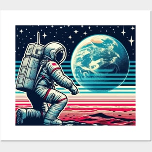 Moon Landing - Astronaut Posters and Art